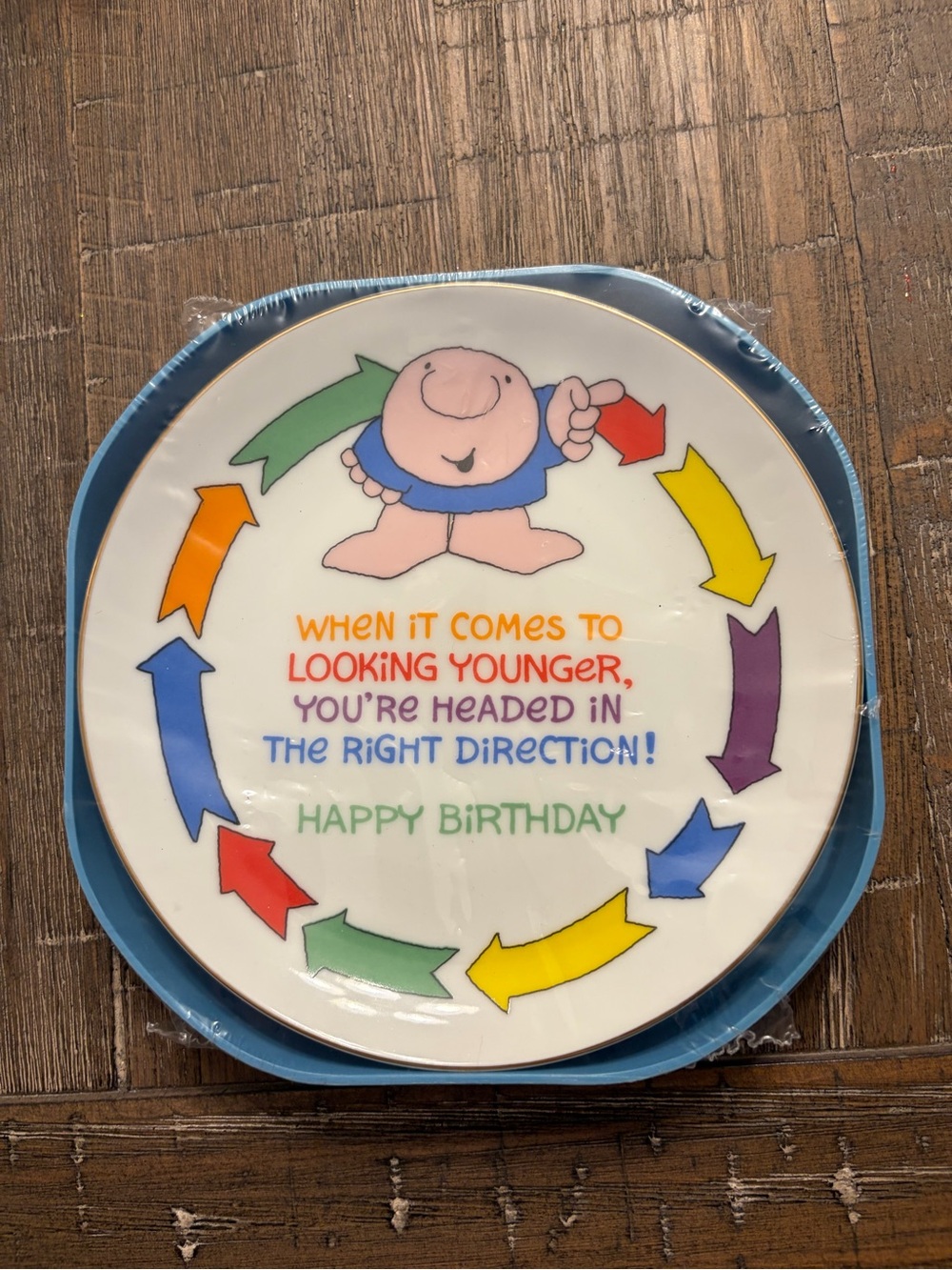 Vtg Ziggy Ceramic Birthday Plate